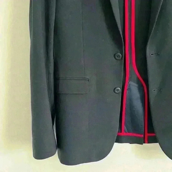 Express Performance Extra Slim Stretch+ Navy Blue Luxe Comfort Soft Suit Jacket - Picture 10 of 13